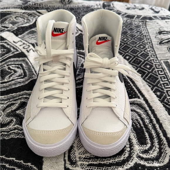 Nike White and Black High-Tops - Picture 2 of 4